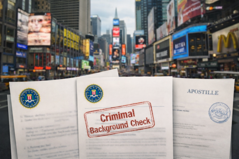 미국 범죄경력증명서 f4비자 거소증 발급 대행