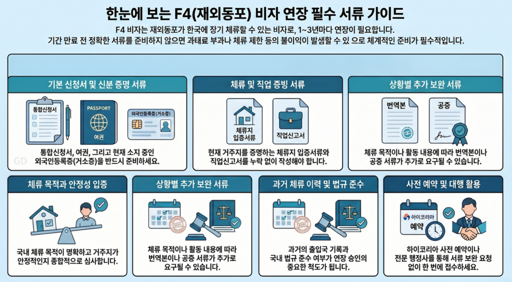 F4비자 연장 방법 출입국 예약 없이 긴급 접수 가능한 현실적 해결법 총정리 1