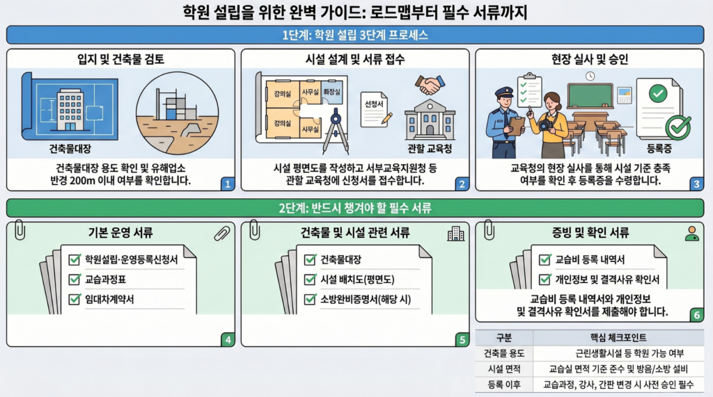 학원 설립 방법 교육청 인허가 절차 등록 기준 완벽정리 1