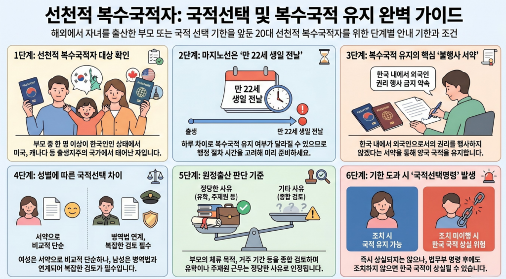 22세 이전 국적선택 반드시 해야 할까? 복수국적 유지 방법·병역 문제 총정리 1