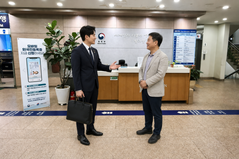 f4비자 거소증 서울출입국외국인청 긴급 연장 대행