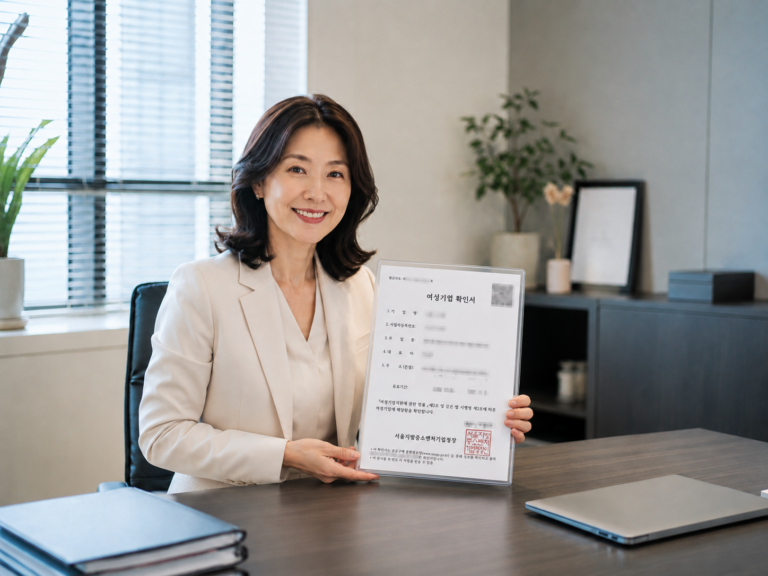 여성기업확인서 준비서류 현장실사 신청 발급 대행