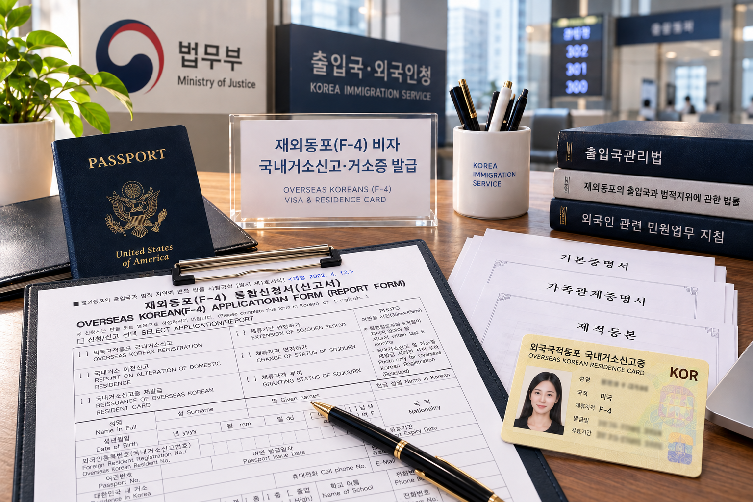 f4비자 거소증 발급 방문예약없이 신청 대행